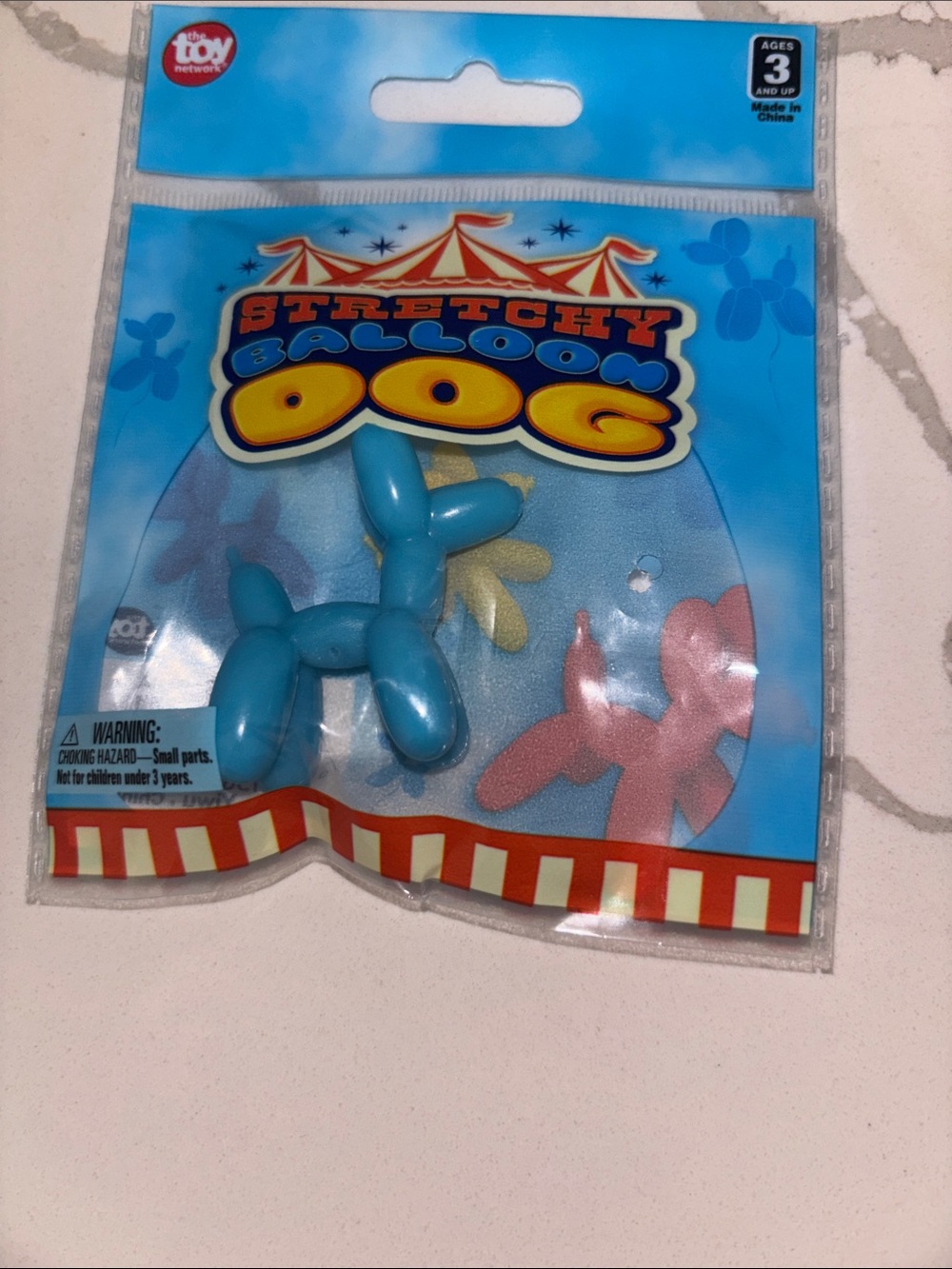 Stretchy Balloon  Toy - The Toy Network Blue